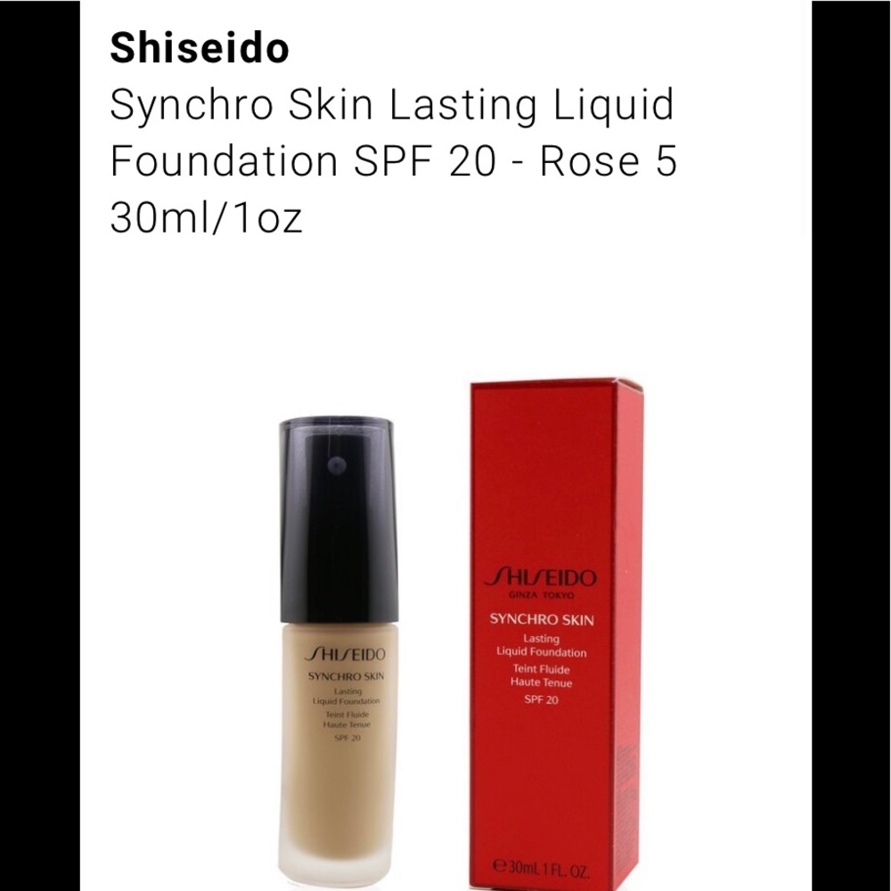 Shiseido Synchro Skin Liquid Foundation🌹#5♥️